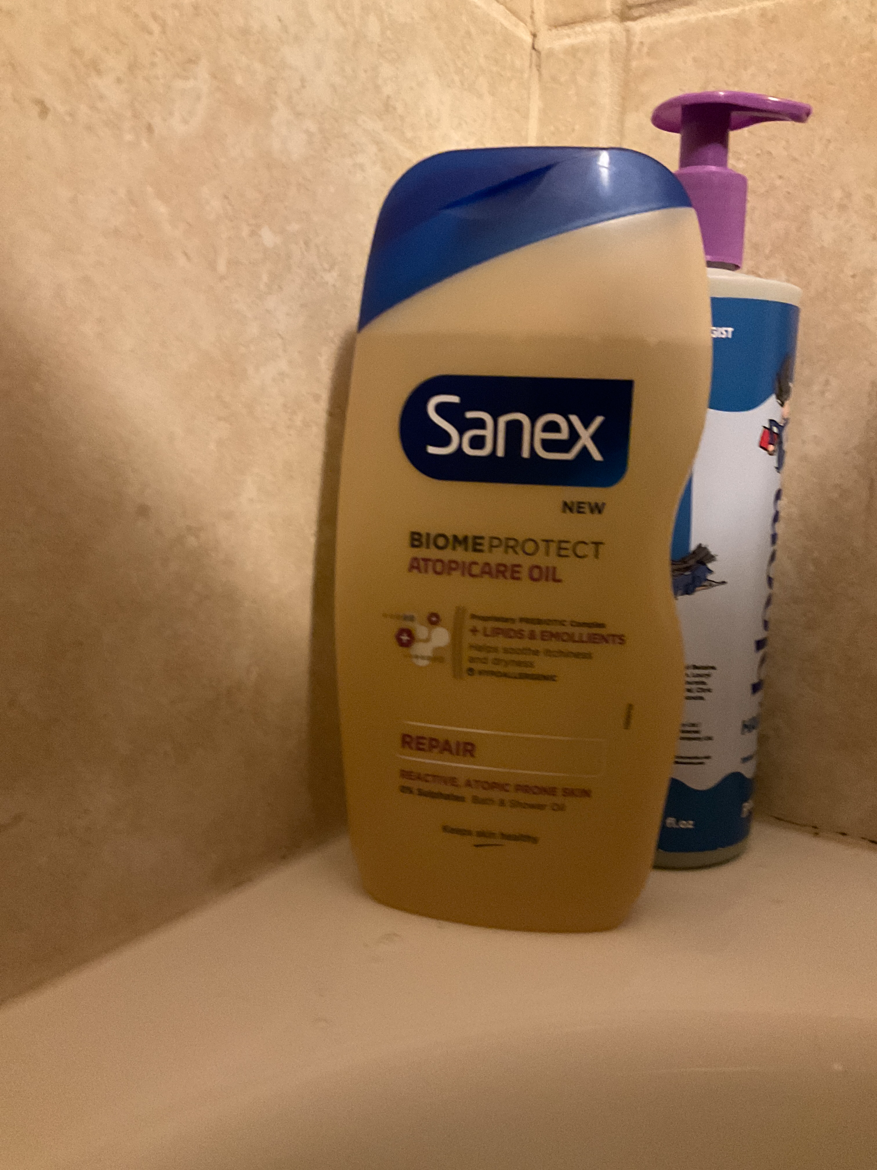 Sanex BiomeProtect Atopicare Duschöl – 400 Ml, Für Reaktive & Atopische Haut, Beruhigend & Pflegend