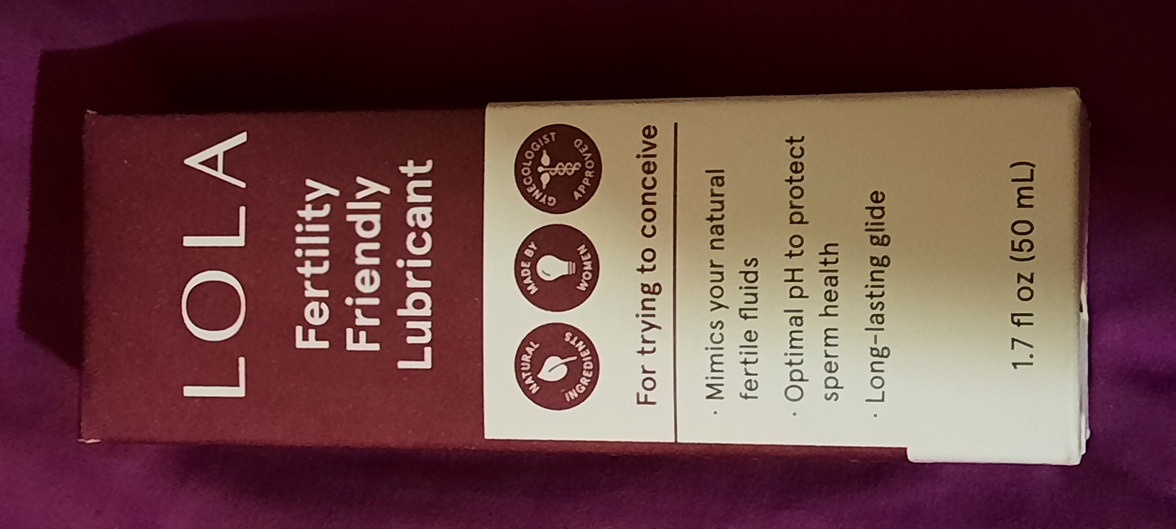 LOLA Fertility Friendly Water-based Lubricant 1.7 fl oz