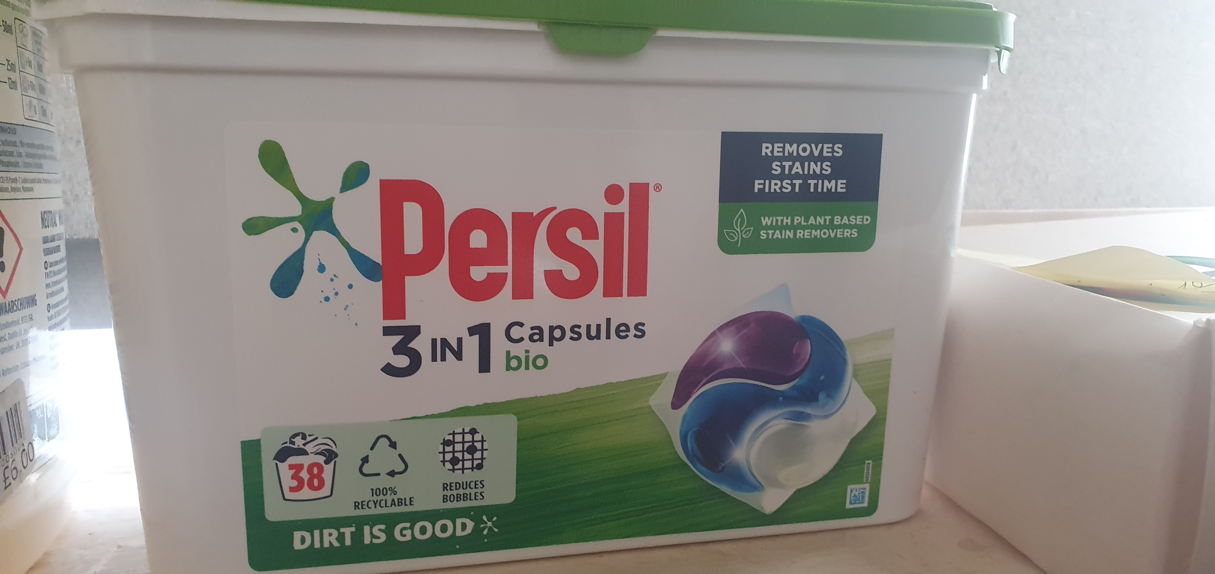 4 X Persil 3 In 1 Non Bio Capsules 15 Washes 316.5G