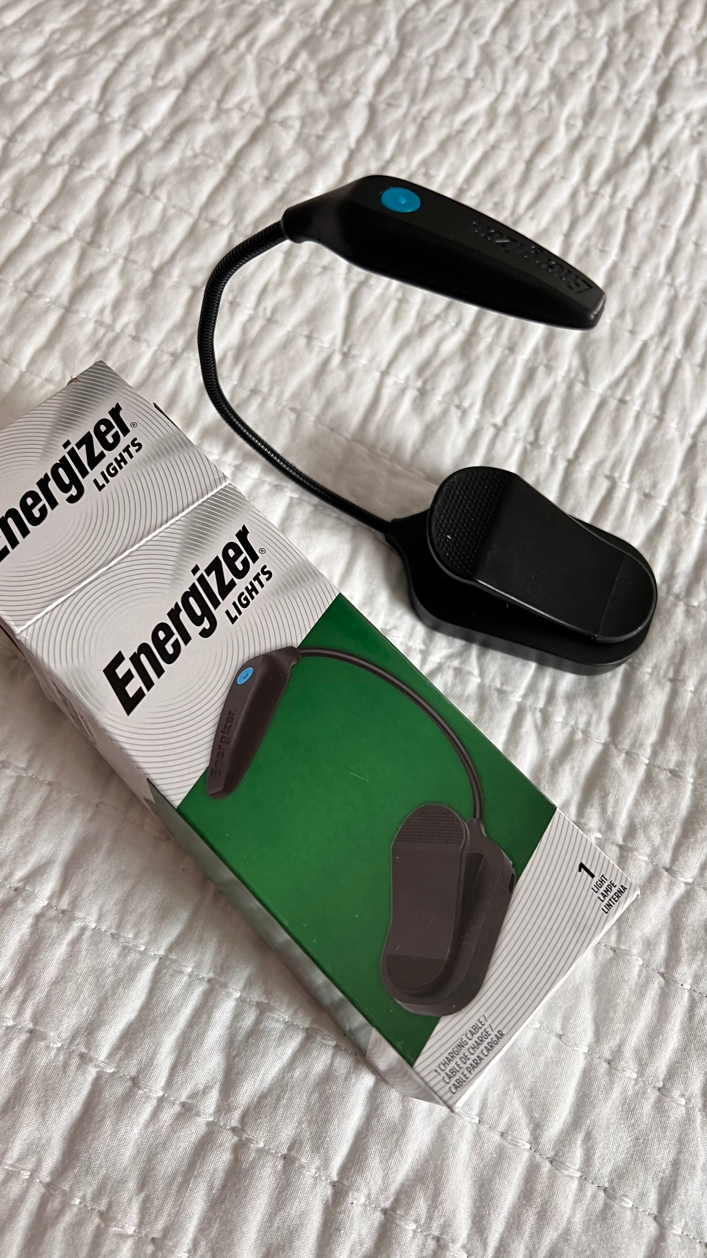 ENERGIZER Luz LED recargable FLEX, 3 modos, luz de lectura cálida con