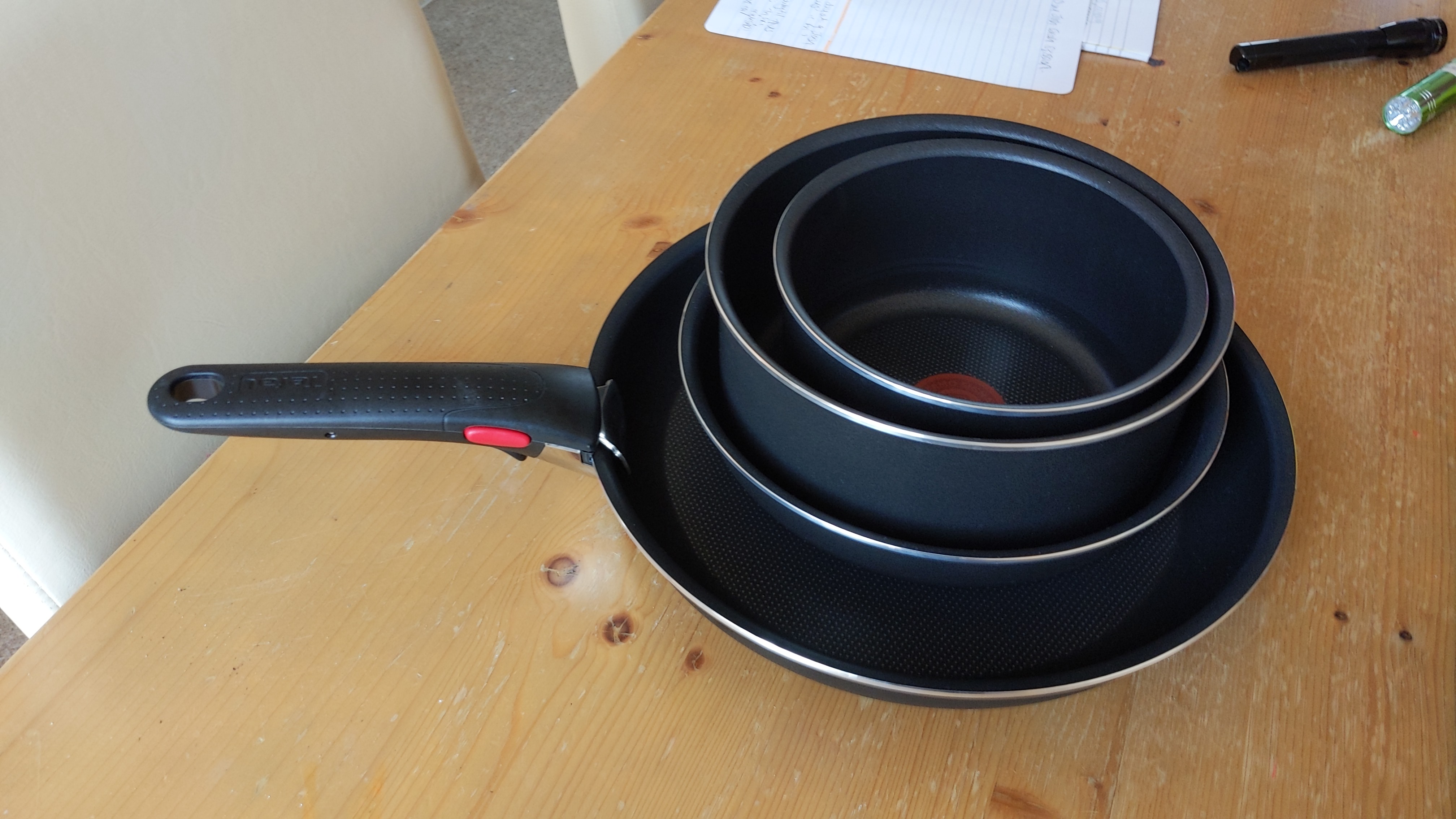 Batterie De Cuisine Tefal Ingenio Easy Cook & Clean 5 Pièces Antiadhésive - Noir