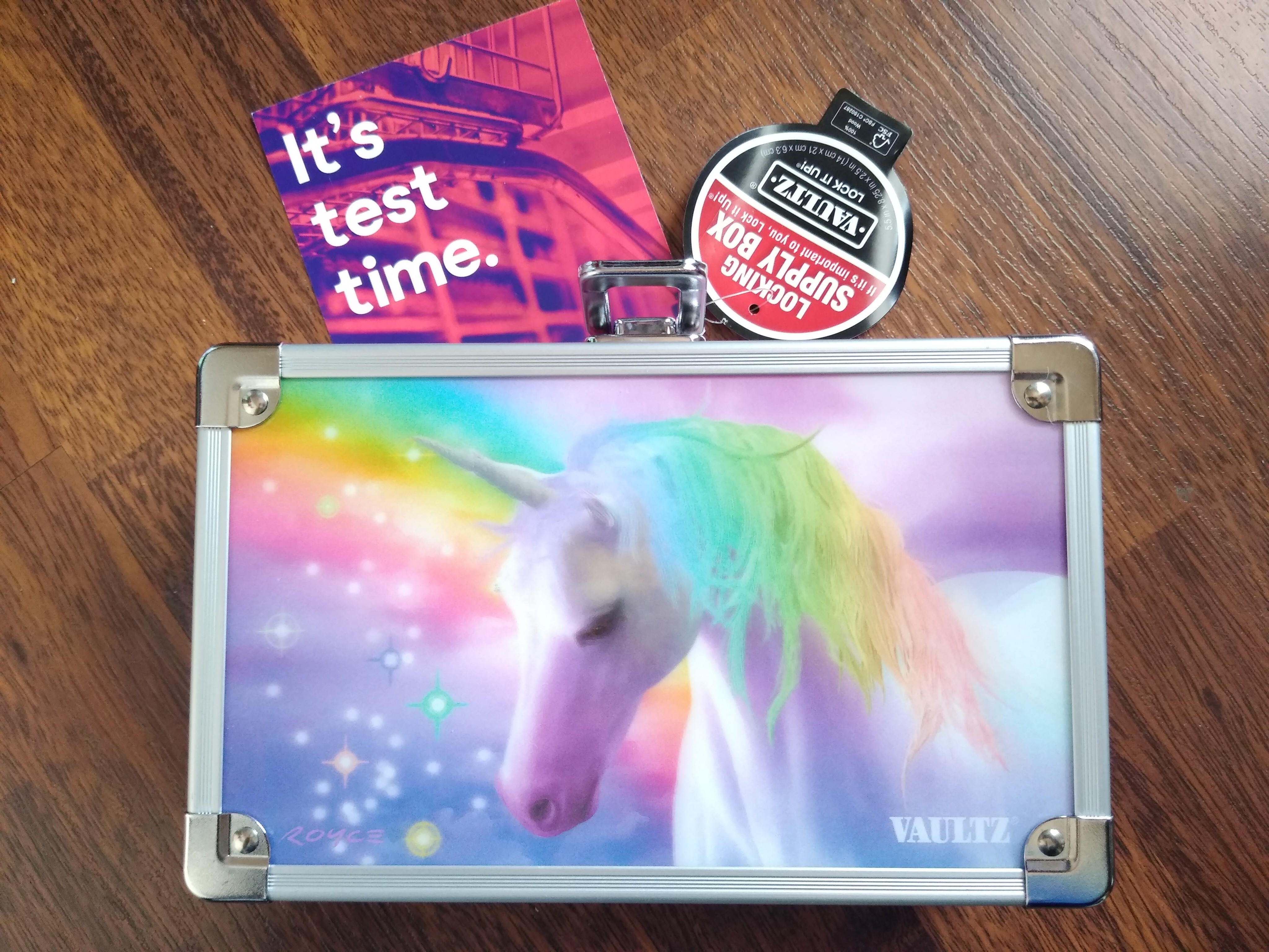 Vaultz Locking Pencil Box 3D Unicorn | Home Tester Club
