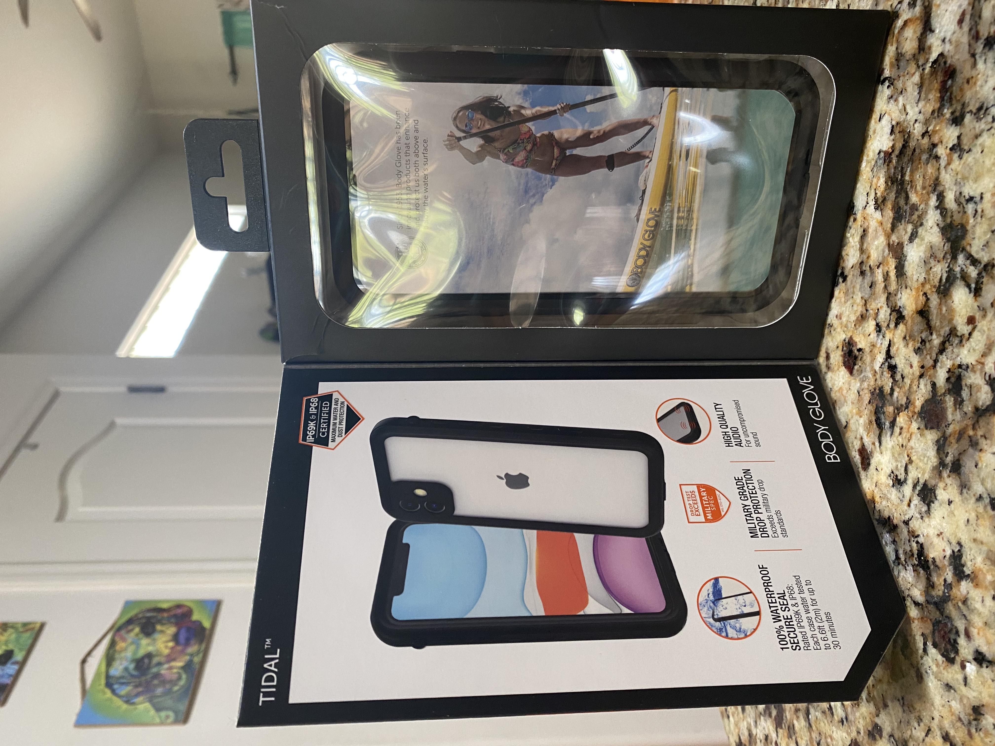 iPhone 11 Body Glove Black Tidal Waterproof Phone Case Home