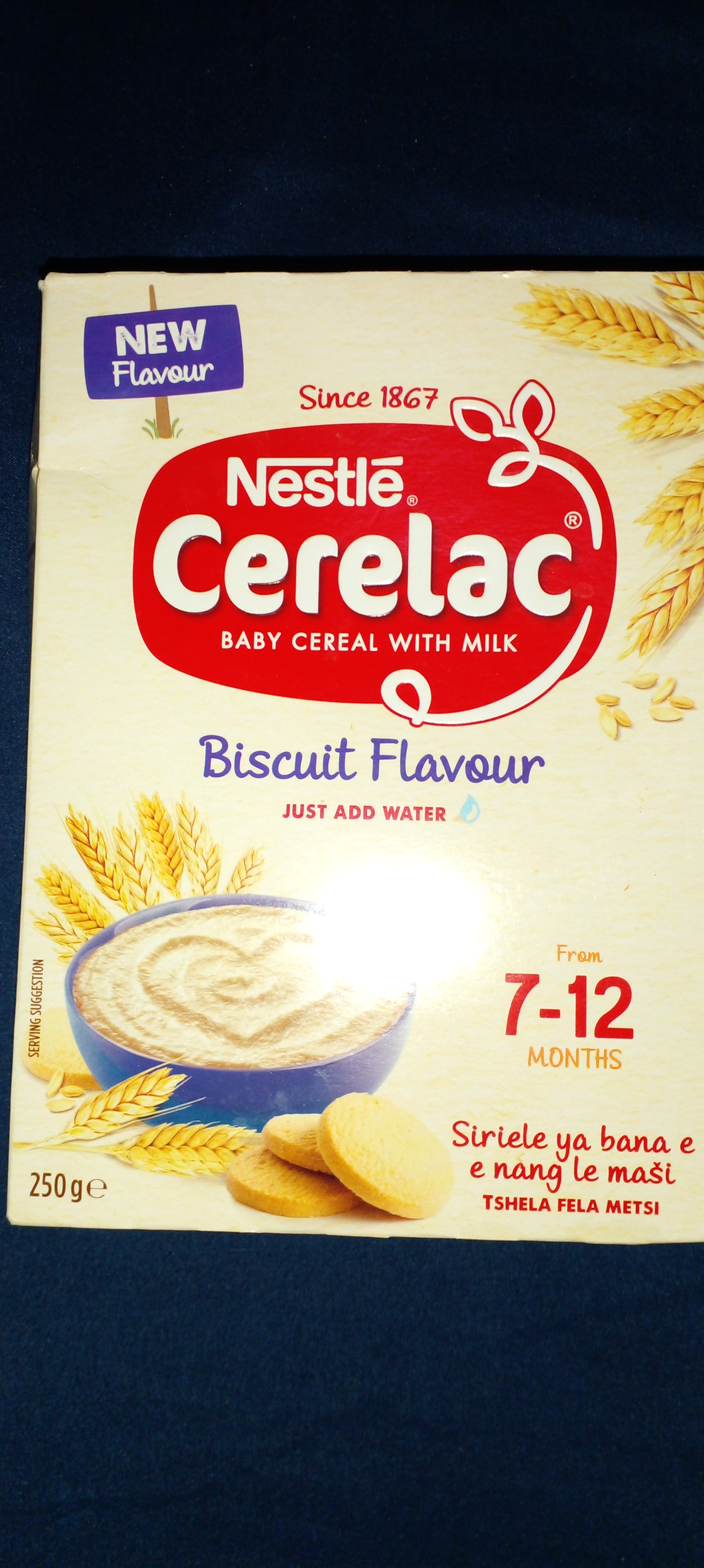 Nestlé Cerelac Baby Cereal With Milk Biscuit Flavour 250g Home