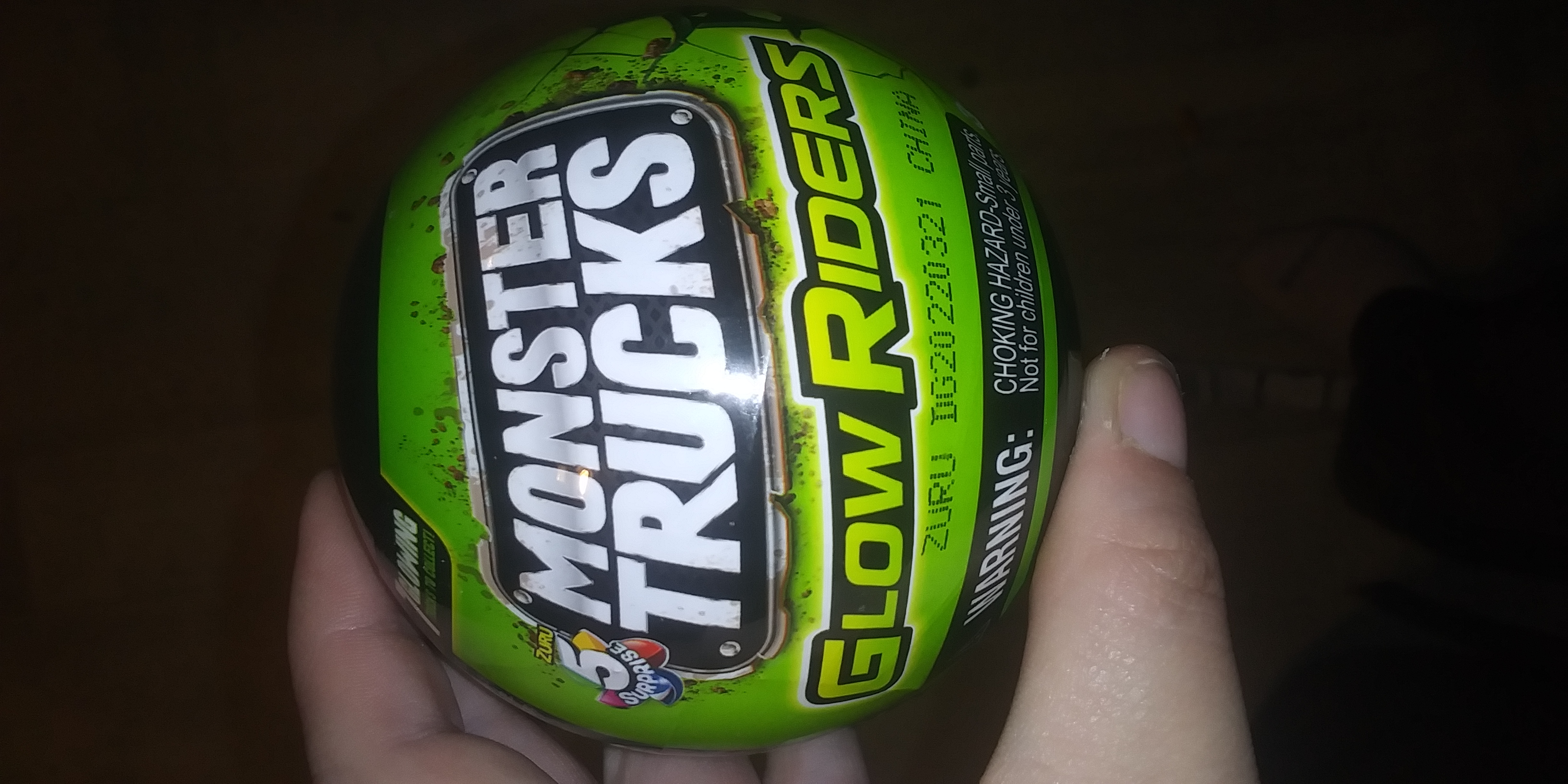 5 SURPRISE Monster Trucks Glow Riders Series 2 Mystery