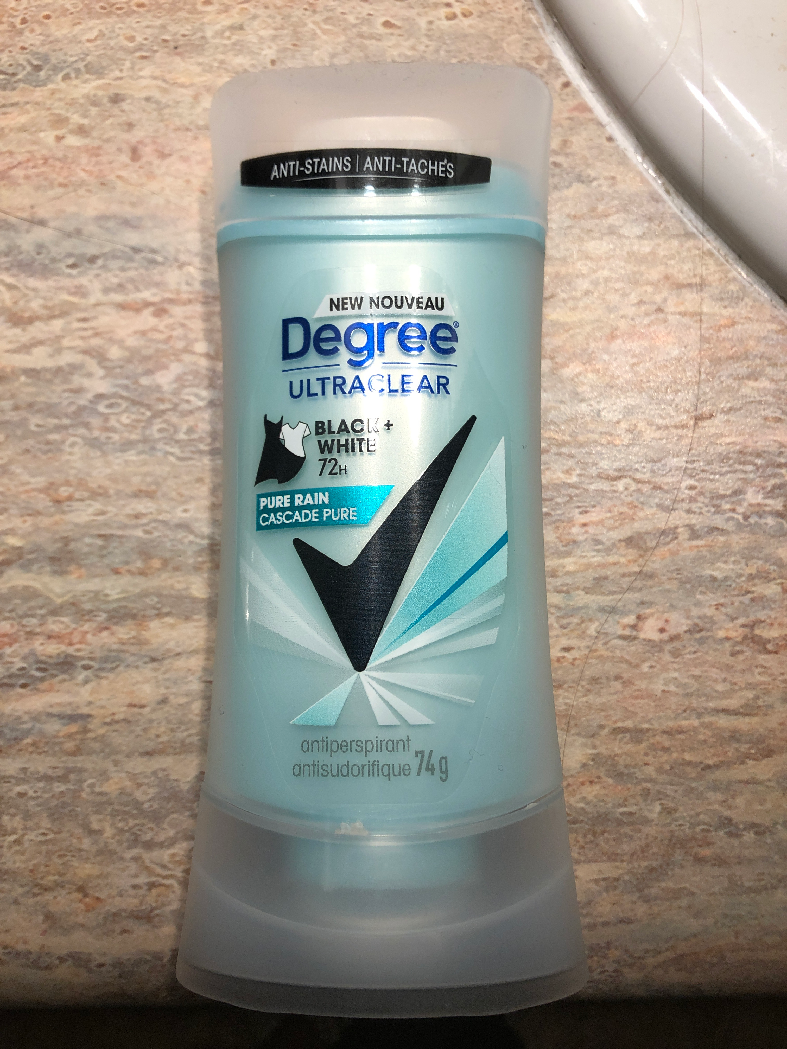 Degree MotionSense Black + White Pure Rain Antiperspirant Stick | Home  Tester Club