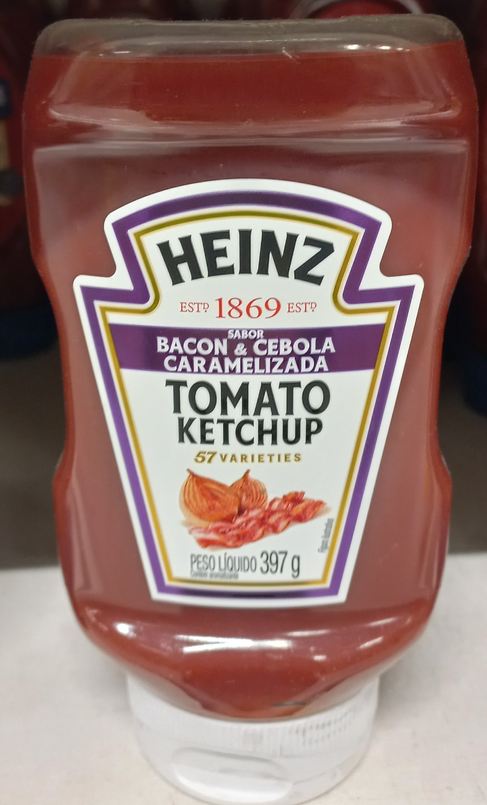 Heinz - Ketchup Bacon \u0026 Cebola Caramelizada 397g | Home Tester Club, image size:1667x2753