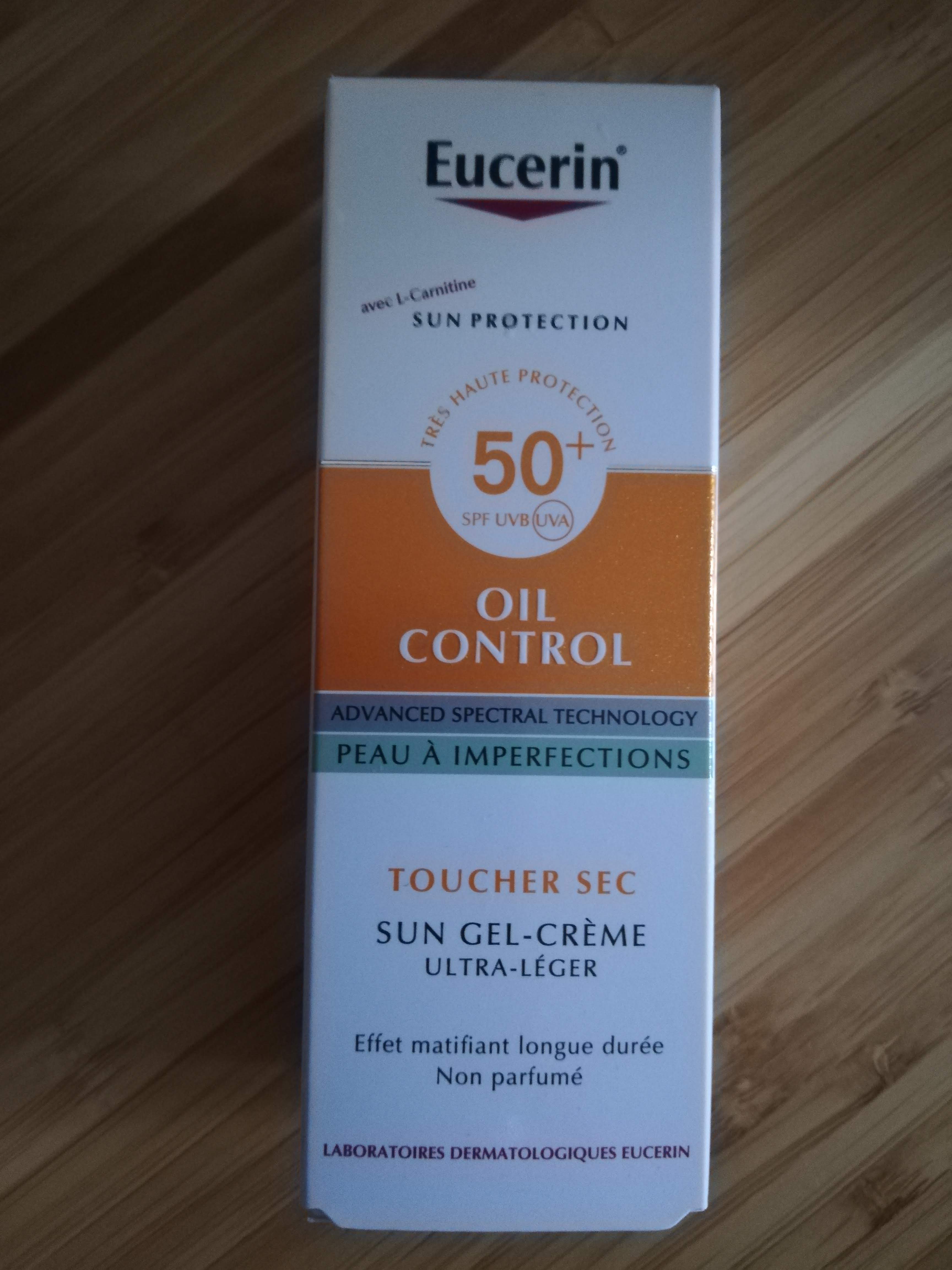 Crème Solaire Eucerin Sun Gel Crème SPF 50+ - Ultra Léger, Touché Sec - Neuf